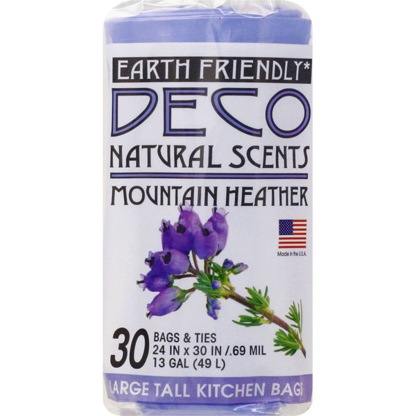 Trash Bags & Liners Full Circle Tall Kitchen Bags, Mountain Heather, Large, 13 Gallon hero