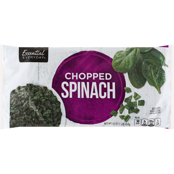 Frozen Produce Essential Everyday Spinach, Chopped hero