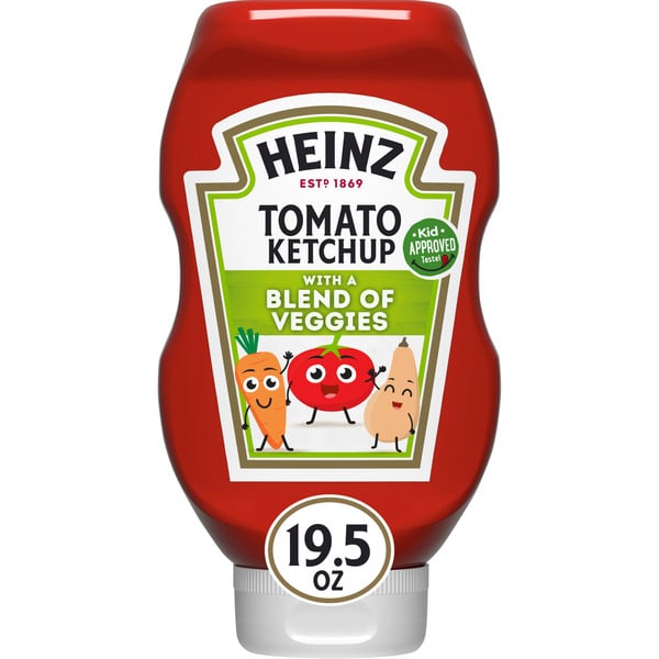 Condiments Heinz Tomato Ketchup with a Blend of Veggies hero