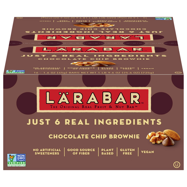 Energy & Granola Bars LÄRABAR Fruit & Nut Bar, Chocolate Chip Brownie hero