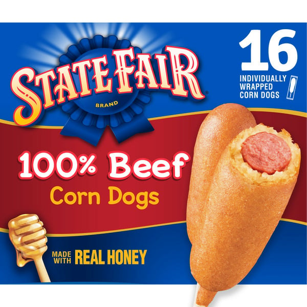 Frozen Appetizers & Sides State Fair Beef Corn Dogs, Frozen hero