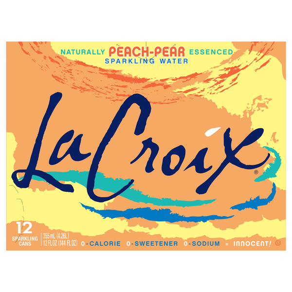 Water, Seltzer & Sparkling Water LaCroix Sparkling Water, Peach-Pear hero