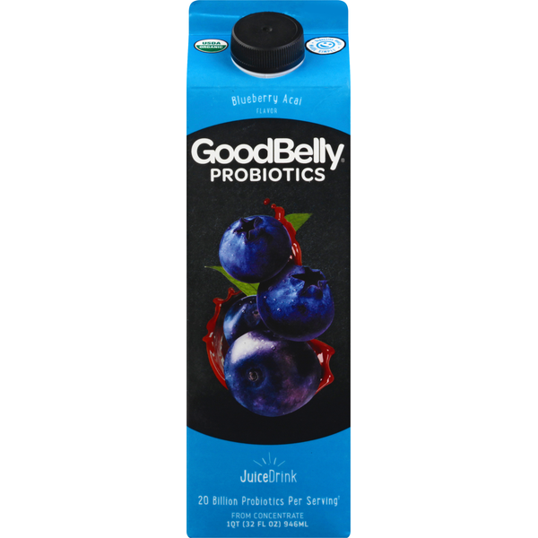 Juice & Nectars GoodBelly Juice Drink, Blueberry Acai Flavor hero