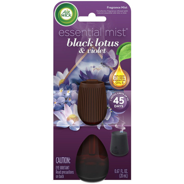 Air Fresheners & Candles Air Wick® Essential Mist Refill, 1ct, Black Lotus & Violet, Air Freshener, Essential Oils hero