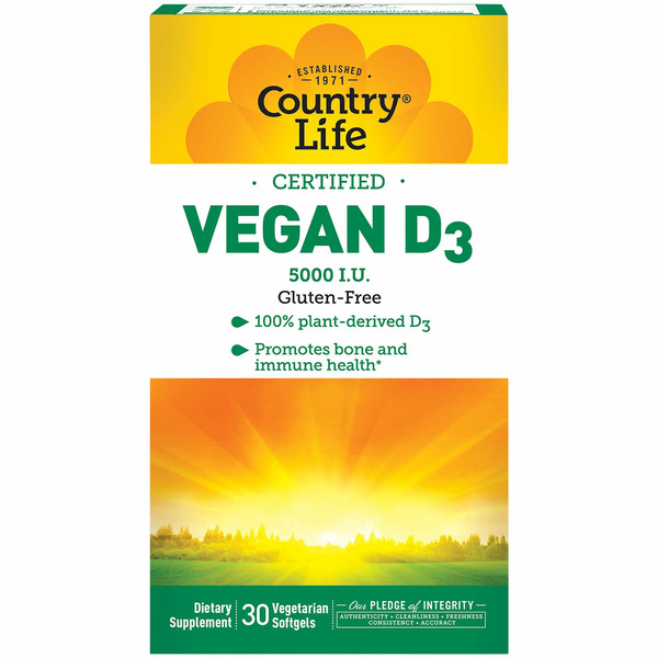 Vitamin D Country Life Vegan D3 hero