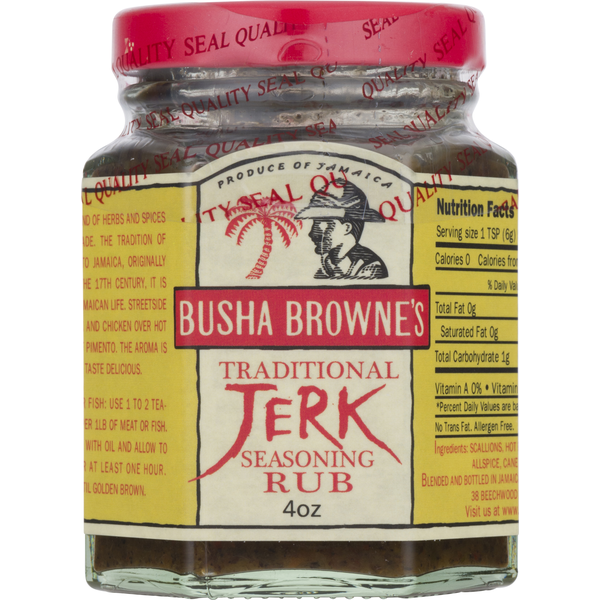 Spices & Seasonings Busha Browne's Seasoning Rub, Traditional Jerk hero