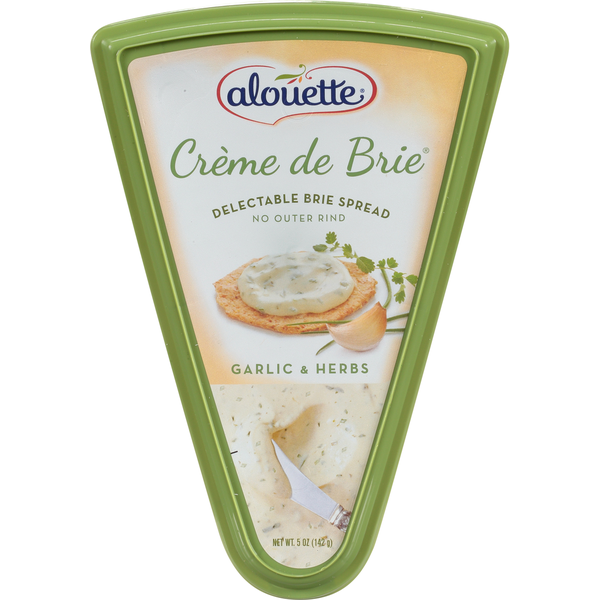 Specialty Cheeses Alouette Brie Spread, Delectable, Garlic & Herbs hero