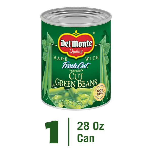 Canned & Jarred Vegetables Del Monte Fresh Cut Blue Lake Green Beans hero