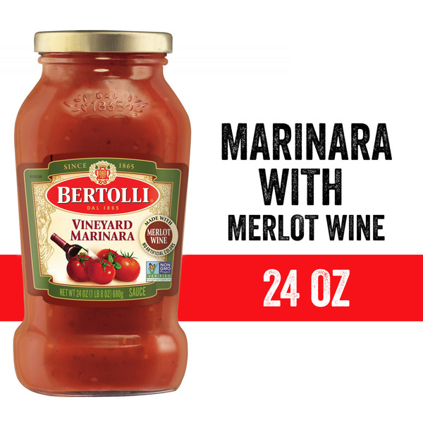 Pasta Sauce & Marinades Bertolli Vineyard Marinara with Merlot Wine Sauce hero