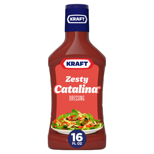 Salad Dressing & Toppings Kraft Zesty Catalina Salad Dressing hero