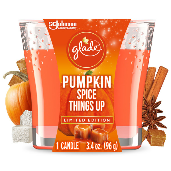 Air Fresheners & Candles Glade Candle Pumpkin Spice Things Up, Small Candle hero