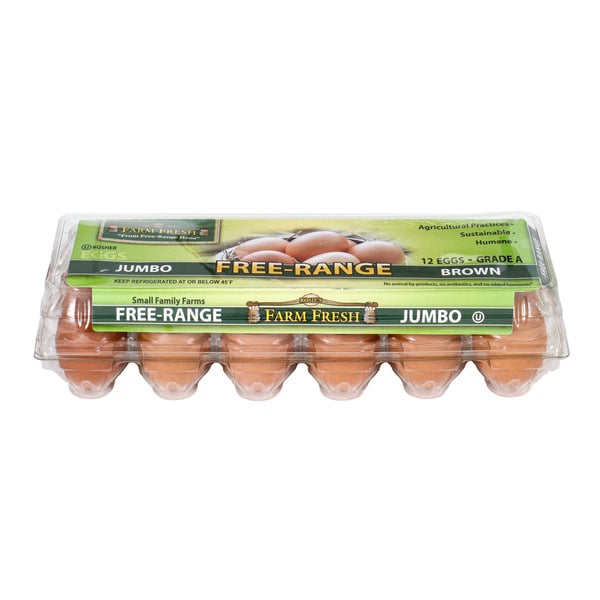 Eggs & Substitutes Nature's Yoke Free-Range Jumbo Brown Eggs hero