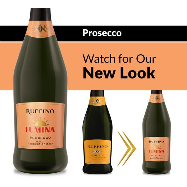 Single Serve Wines Ruffino Lumina Prosecco DOC, Italian White Sparkling Wine Half Bottle hero