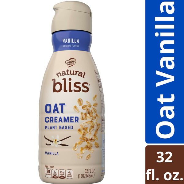 Milk Coffee mate Natural Bliss Vanilla Oat Milk Coffee Creamer hero