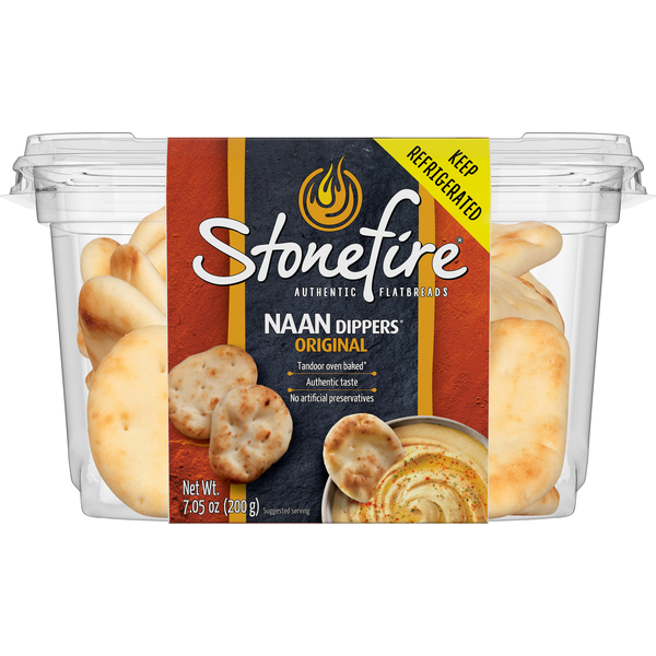 Fresh Dips & Tapenades Stonefire Original Naan Dippers hero