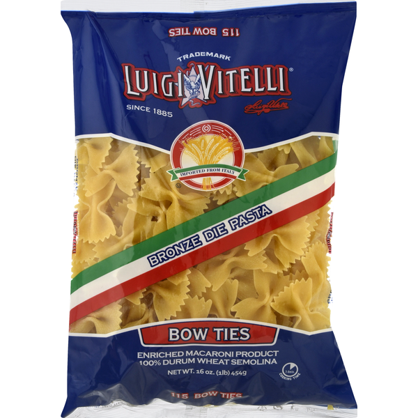 Dry Pasta & Noodles Luigi Vitelli Pasta, Bronze Die, Bow Ties hero