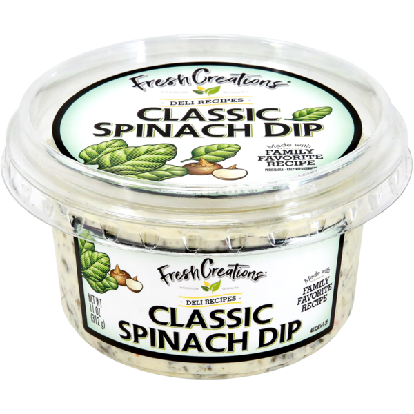 Fresh Dips & Tapenades Fresh Creations Dip, Spinach, Classic hero