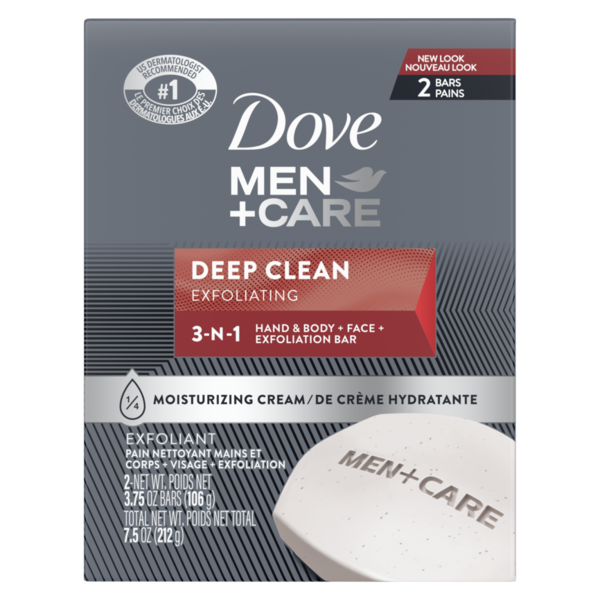 Body Lotions & Soap Dove Men+Care Men'S Bar Soap Deep Clean hero