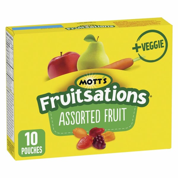 Fruit & Vegetable Snacks Mott’s Fruitsations Fruit Flavoured Snacks, Assorted Fruit, Gluten Free hero