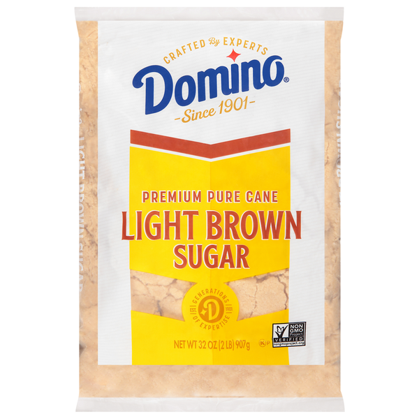 Baking Ingredients Domino Premium Pure Cane Light Brown Sugar hero