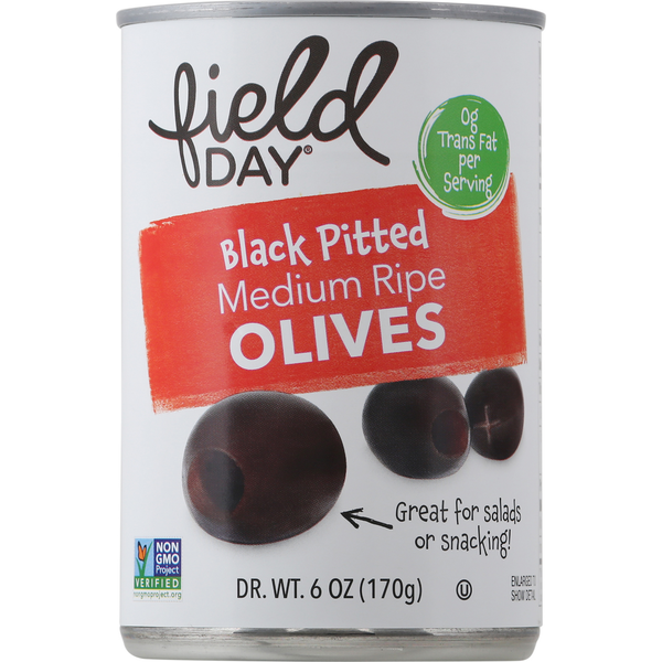 Pickled Goods & Olives FIELD DAY Olives, Black Pitted, Medium Ripe hero