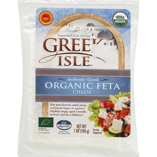 Specialty Cheeses Greek Isle Feta Cheese, Organic, Authentic Greek hero