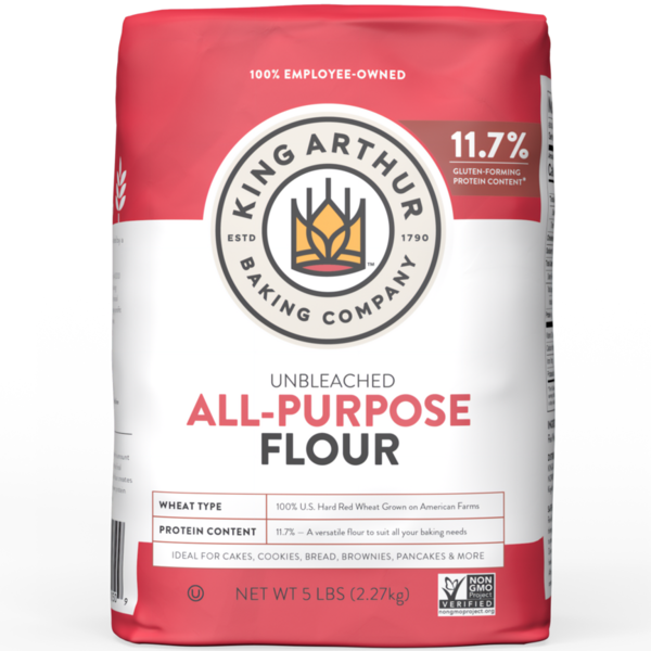 Baking Products King Arthur Baking Company All Purpose Unbleached Flour, Non-GMO Project Verified,Kosher, No Preservatives hero