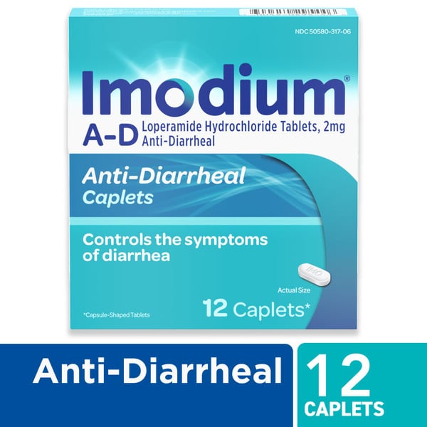 Digestive Health IMODIUM A-D Diarrhea Relief Caplets, Loperamide Hydrochloride hero