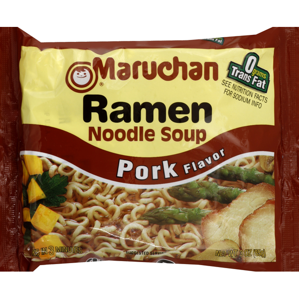 Soup, Broth & Bouillon Maruchan Ramen Noodle Soup, Pork Flavor hero