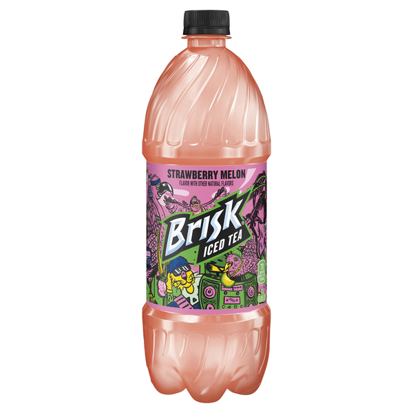 Tea Brisk Iced Tea, Strawberry Melon hero