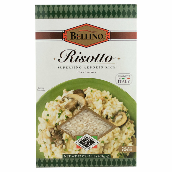 Grains, Rice & Dried Goods Bellino Superfino Arborio Wide Grain Rice Risotto hero