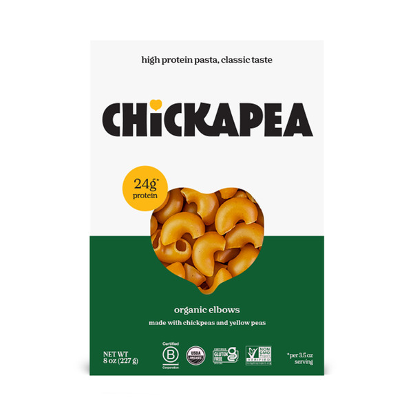 Chickapea Organic Chickpea & Yellow Pea Pasta, Elbows hero