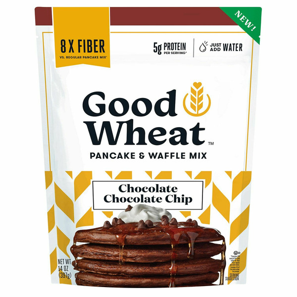 GoodWheat Chocolate Chocolate Chip Pancake & Waffle Mix hero