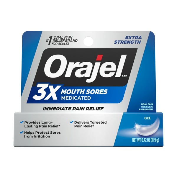 Oral Hygiene Orajel 3X Medicated For All Mouth Sores Gel hero