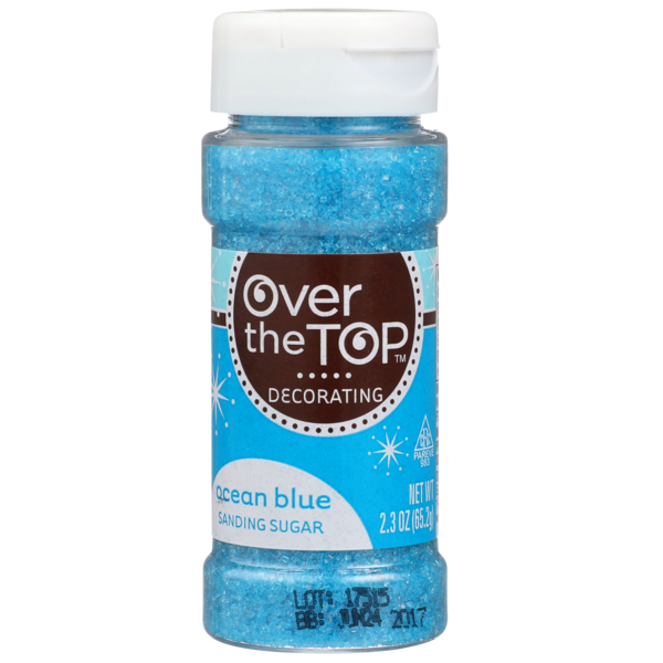 Baking Supplies & Decor Over The Top Ocean Blue Sanding Sugar hero