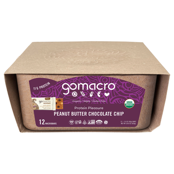 Energy & Granola Bars GoMacro MacroBars, Peanut Butter Chocolate Chip hero