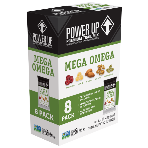 Gourmet Nut Power Up Premium Trail Mix, Mega Omega, Multipack hero