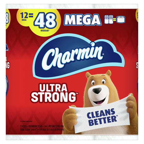 Paper Goods Charmin Ultra Strong Toilet Paper 12 Mega Roll hero