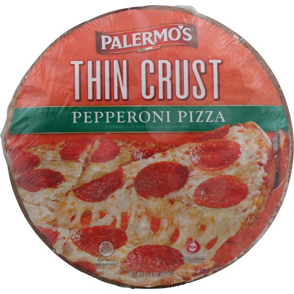 Frozen Pizza Palermo's Primo Thin Pizza, Pepperoni, Thin Crust hero