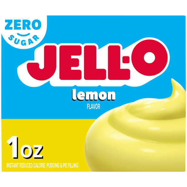 Baking & Supplies Jell-O Instant Lemon Sugar Free Fat Free Pudding & Pie Filling Mix hero