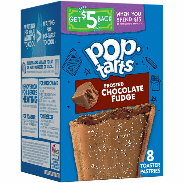 Breakfast Bakery Pop-Tarts Toaster Pastries, Breakfast Foods, Kids Snacks, Frosted Chocolate Fudge hero