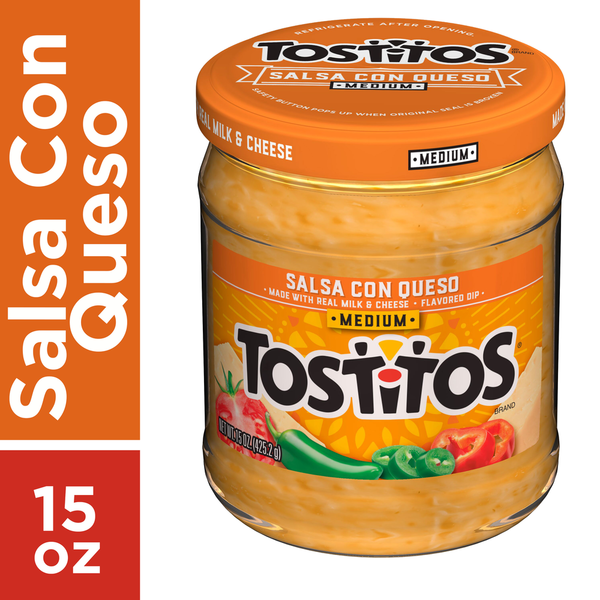 Preserved Dips, Salsa & Spreads Tostitos Salsa Con Queso, Medium hero