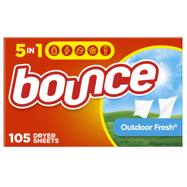 Laundry Bounce Dryer Sheets, Outdoor Fresh hero