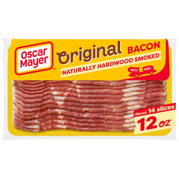 Hot Dogs, Bacon & Sausage Oscar Mayer Naturally Hardwood Smoked Bacon Original hero