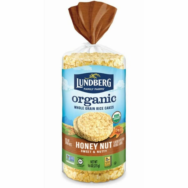 Chips & Pretzels Lundberg Family Farms Organic Honey Nut Rice Cakes hero