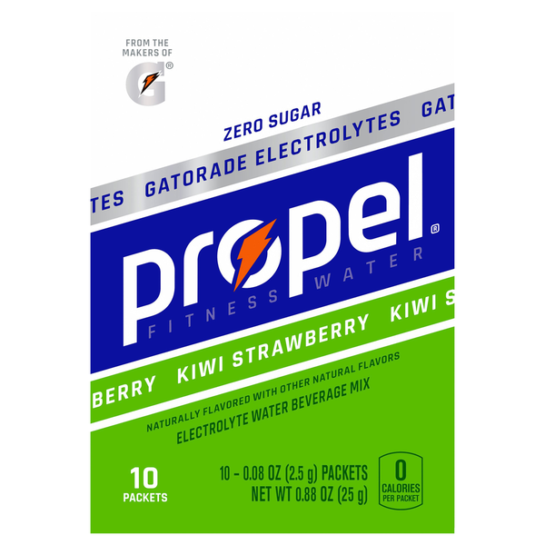 Cocoa & Drink Mixes Propel Electrolyte Water Beverage Mix, Zero Sugar, Kiwi Strawberry hero