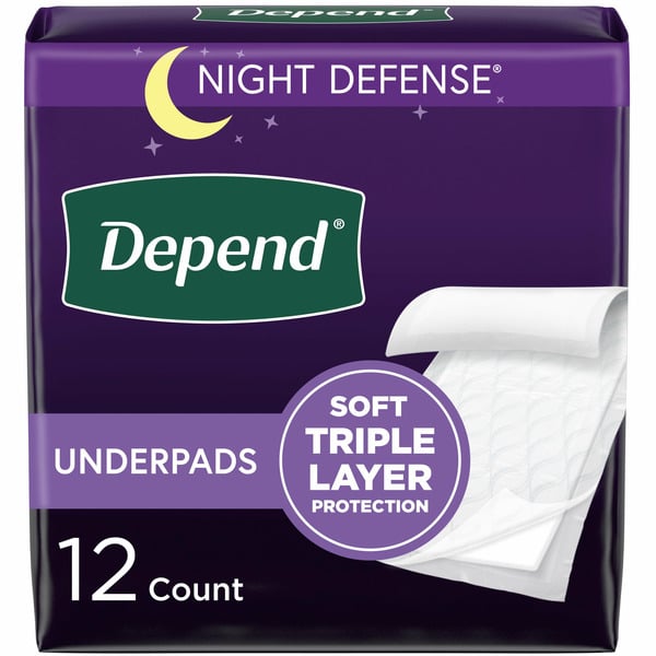 More Household Depend Incontinence Bed Pads/Underpads Overnight Absorbency hero