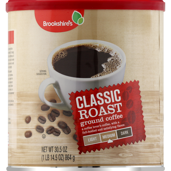 Coffee Brookshire's Coffee, Ground, Medium, Classic Roast hero