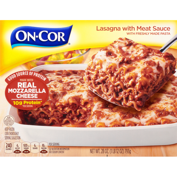 Frozen Meals On‑Cor Lasagna with Meat Sauce hero