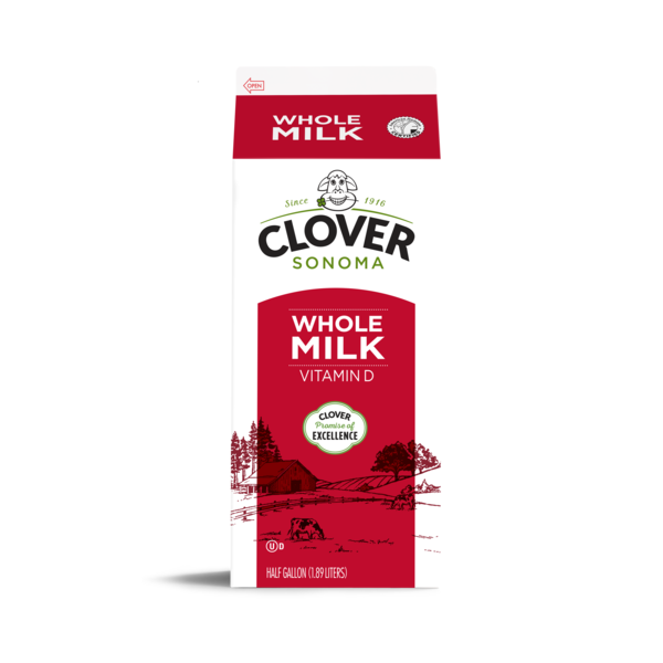 Milk Clover Sonoma Conventional Whole Milk Half Gallon hero